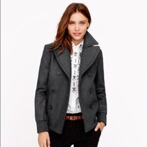 J. Crew Gray Pea Coat for Women